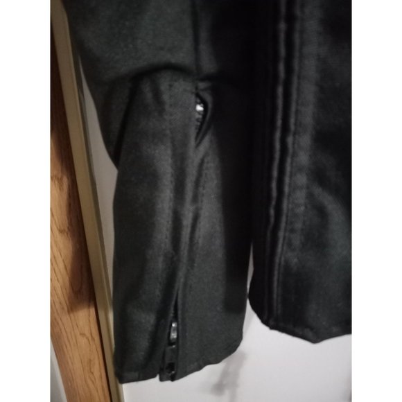 Vance Leather L Black Purple Butterfly Mesh Biker Riding Removable Lining Jacket - Picture 5 of 11